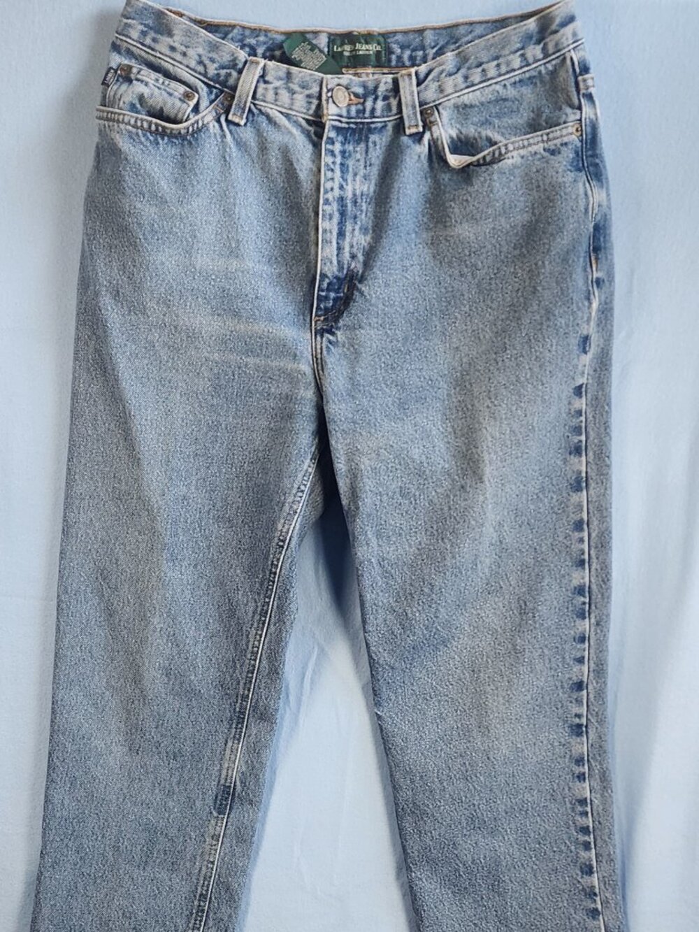 Lauren Jeans Co Women's Straight Leg Jeans Size 12 31" Inseam Blue Denim Classic